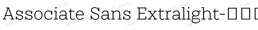 Associate Sans Extralight字体转换